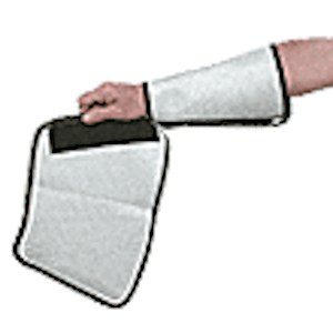 Handgelenkschützer mit Klettverschluß.