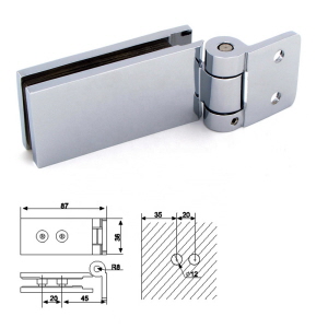 Glastuerband für Glastüren bis 12 mm Glas.
