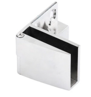 Glastürscharniere zum Klemmen an Glastüren bis 8 mm Glas