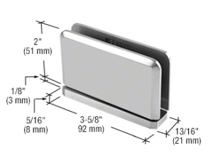 Zapfenband für Glastüren oder Glasvitrinen bis 12 mm Glas